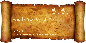 Vadász Virág névjegykártya